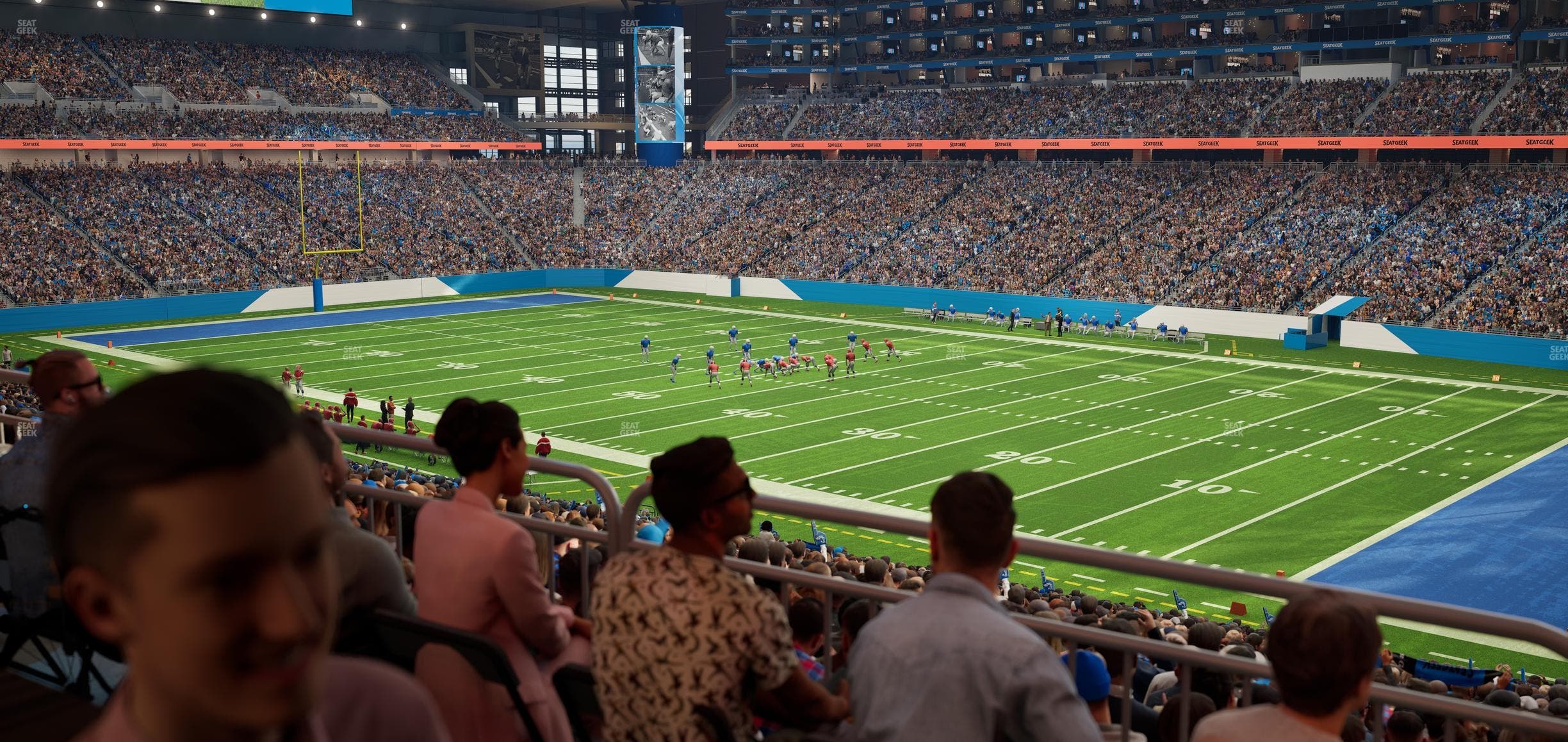 Ford Field - Section 132 Table 4 Seat View