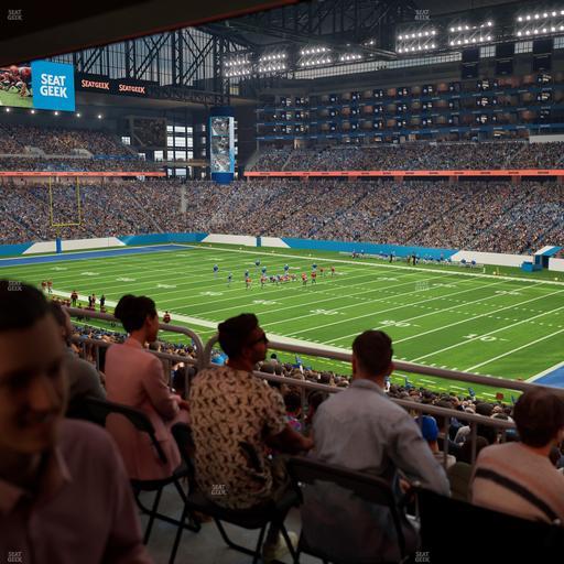 Ford Field - Section 132 Table 4 Seat View