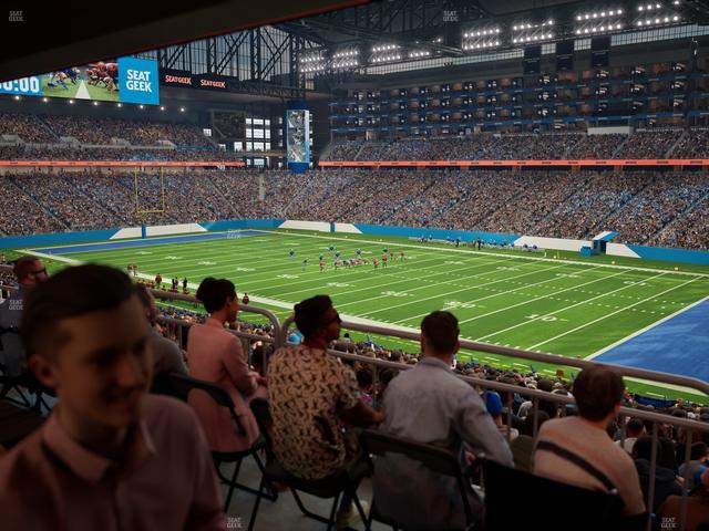 Ford Field - Section 132 Table 4 Seat View