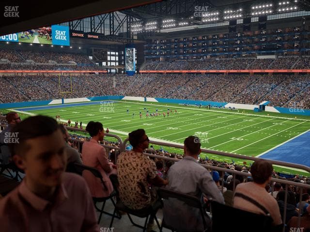Ford Field - Section 132 Table 4 Seat View
