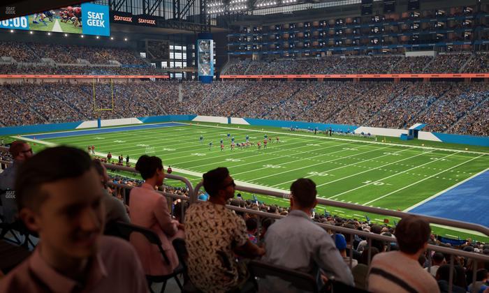 Ford Field - Section 132 Table 4 Seat View