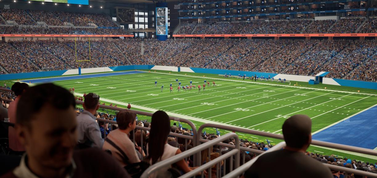 Ford Field - Section 132 Table 5 Seat View