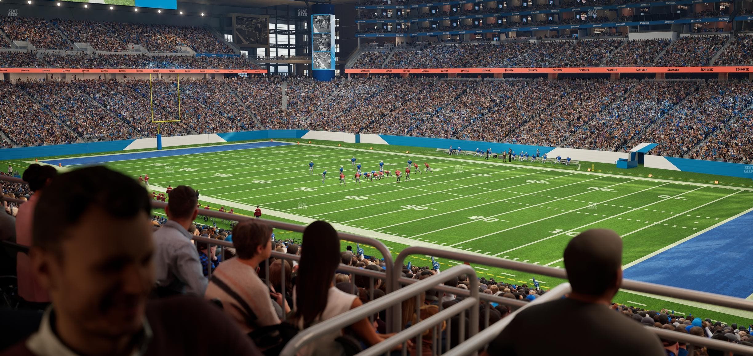 Ford Field - Section 132 Table 5 Seat View
