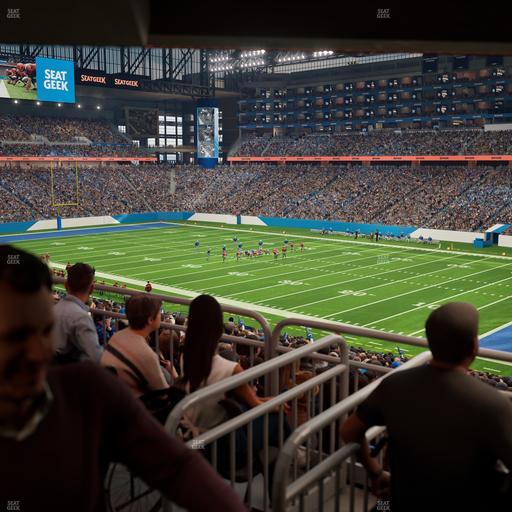 Ford Field - Section 132 Table 5 Seat View