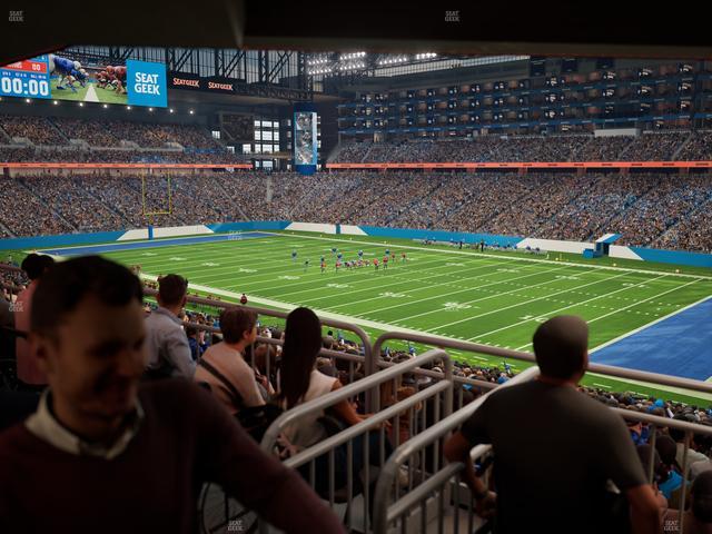 Ford Field - Section 132 Table 5 Seat View