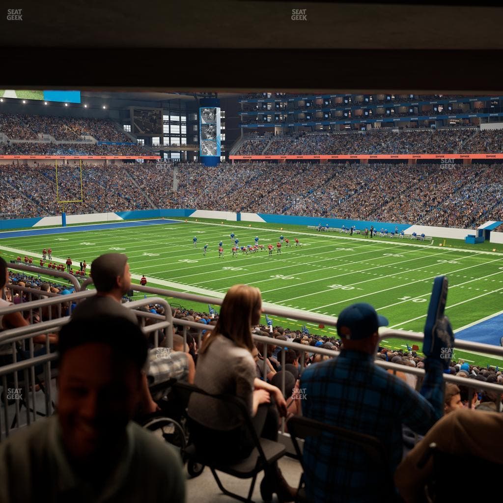Ford Field - Section 132 Table 6 Seat View