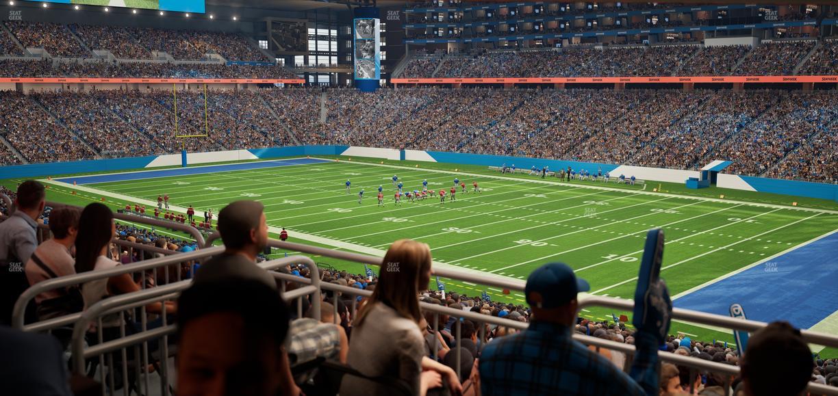 Ford Field - Section 132 Table 6 Seat View