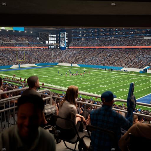 Ford Field - Section 132 Table 6 Seat View