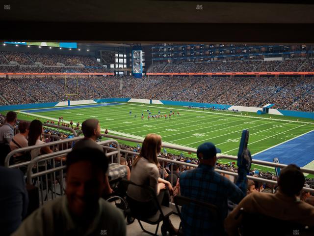 Ford Field - Section 132 Table 6 Seat View