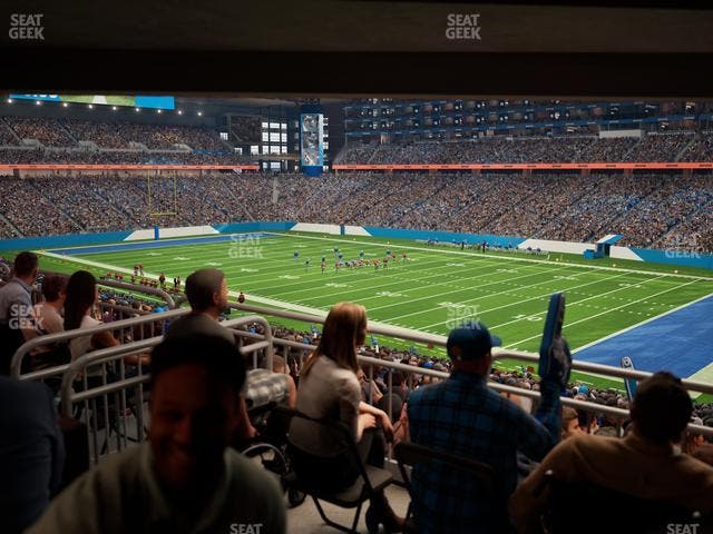 Ford Field - Section 132 Table 6 Seat View