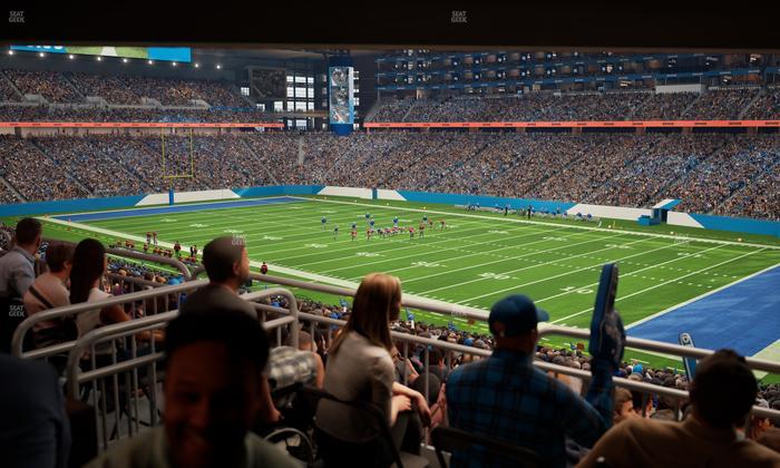 Ford Field - Section 132 Table 6 Seat View