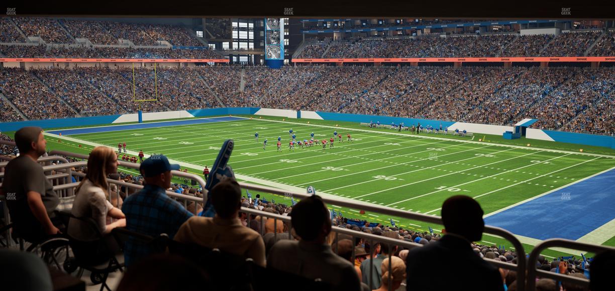 Ford Field - Section 132 Table 7 Seat View