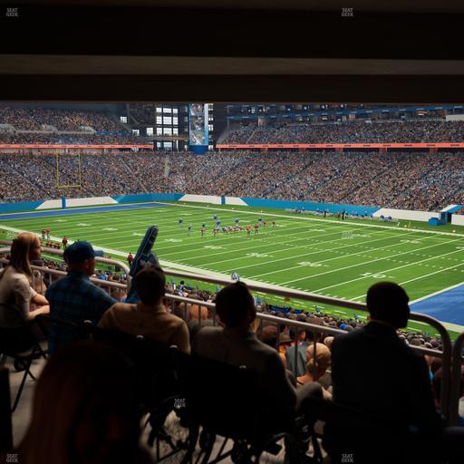 Ford Field - Section 132 Table 7 Seat View