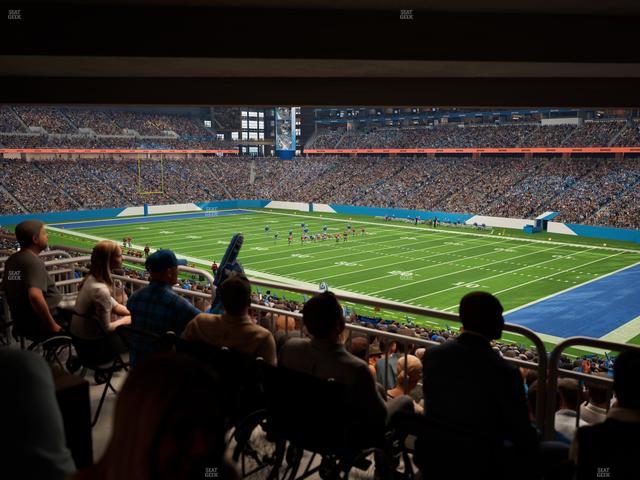 Ford Field - Section 132 Table 7 Seat View