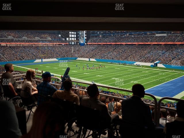 Ford Field - Section 132 Table 7 Seat View