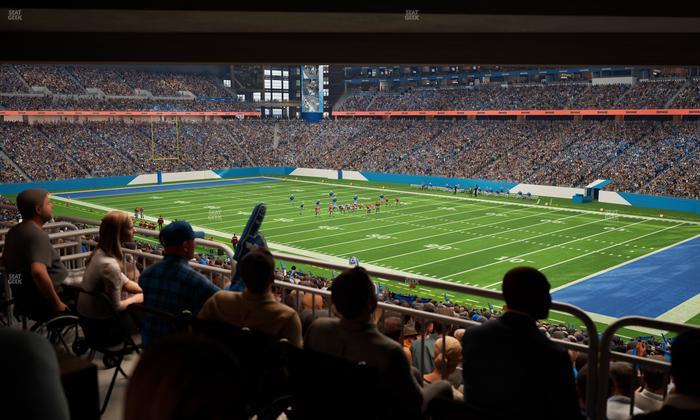 Ford Field - Section 132 Table 7 Seat View