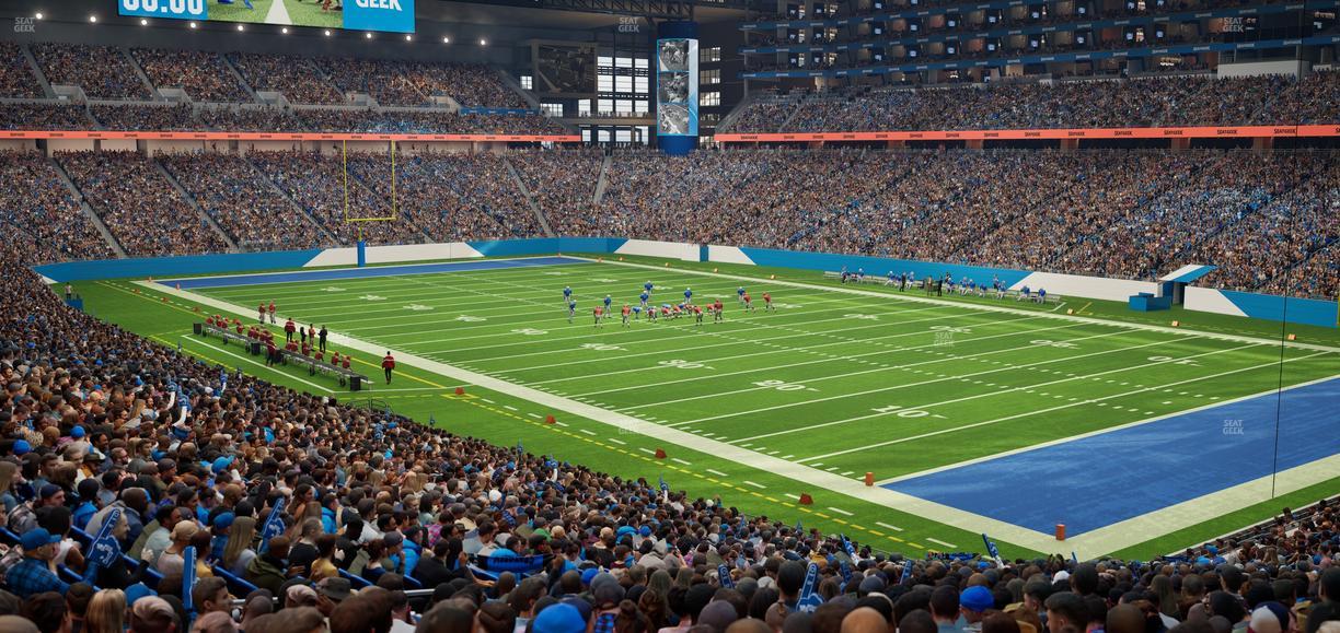 Ford Field - Section 133 Seat View