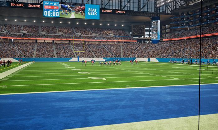 Ford Field - Section 136 Seat View