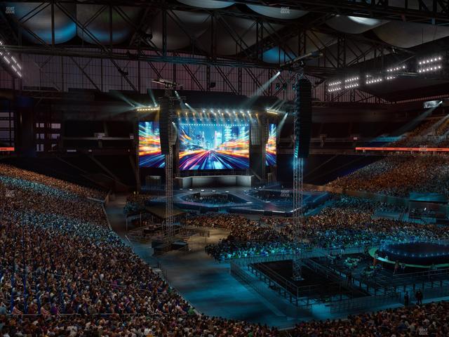 Ford Field - Section 215 Seat View