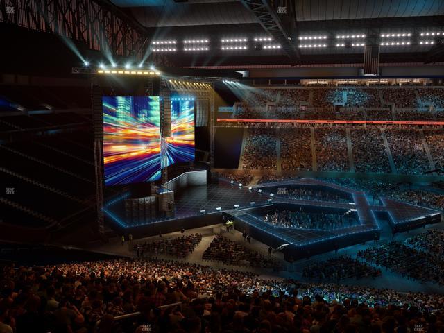 Ford Field - Section Club 1 Seat View