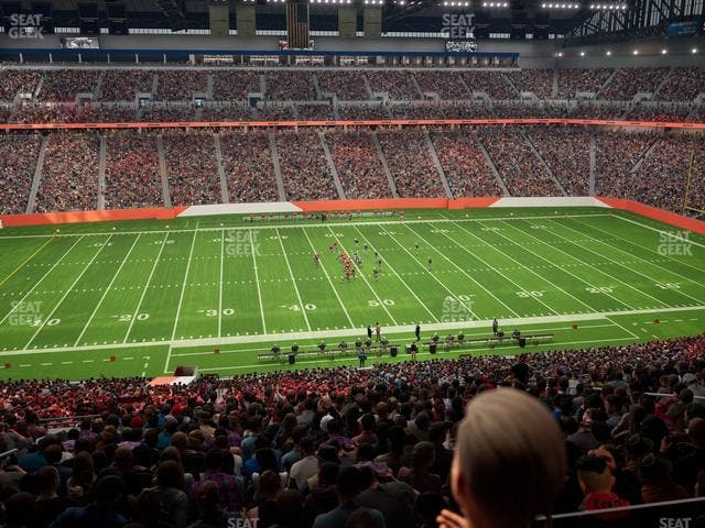 Ford Field - Section Club 1 Seat View