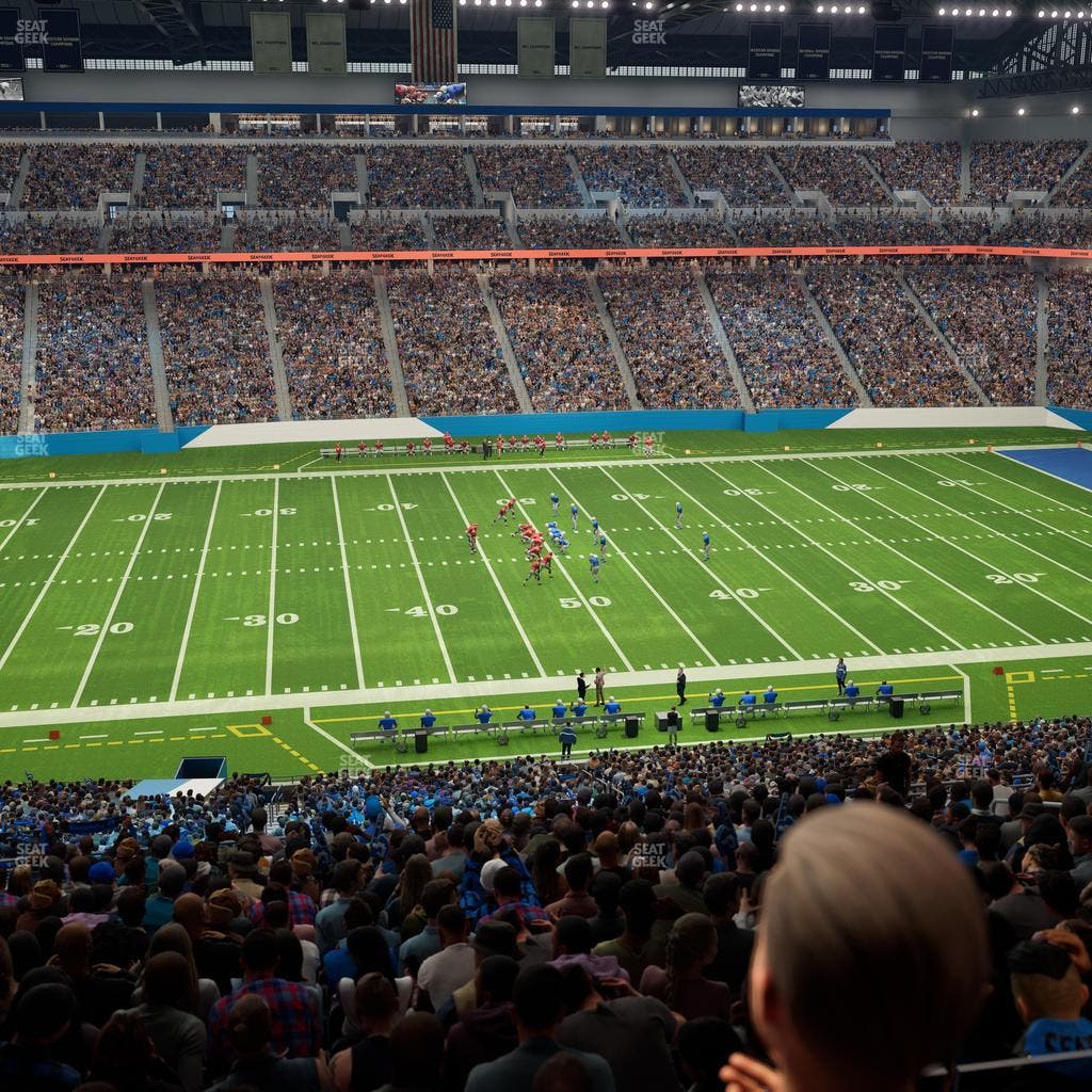 Ford Field - Section Club 1 Seat View
