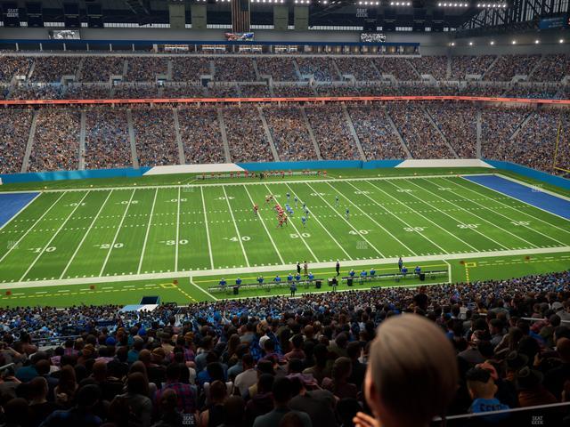 Ford Field - Section Club 1 Seat View