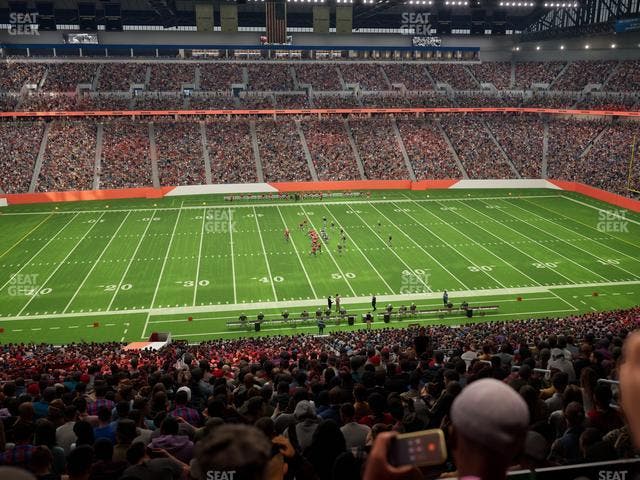 Ford Field - Section Club 2 Seat View