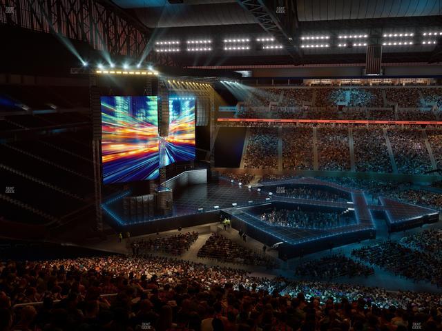 Ford Field - Section Club 2 Seat View