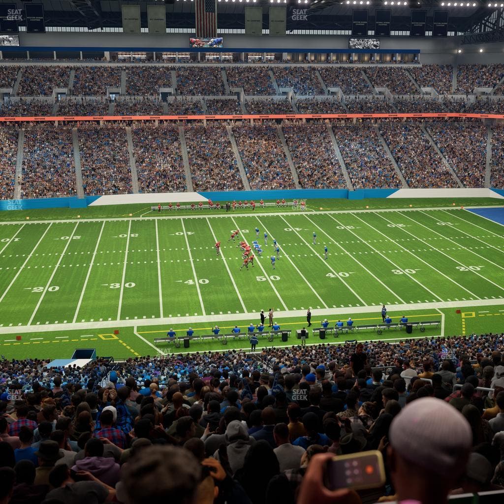 Ford Field - Section Club 2 Seat View