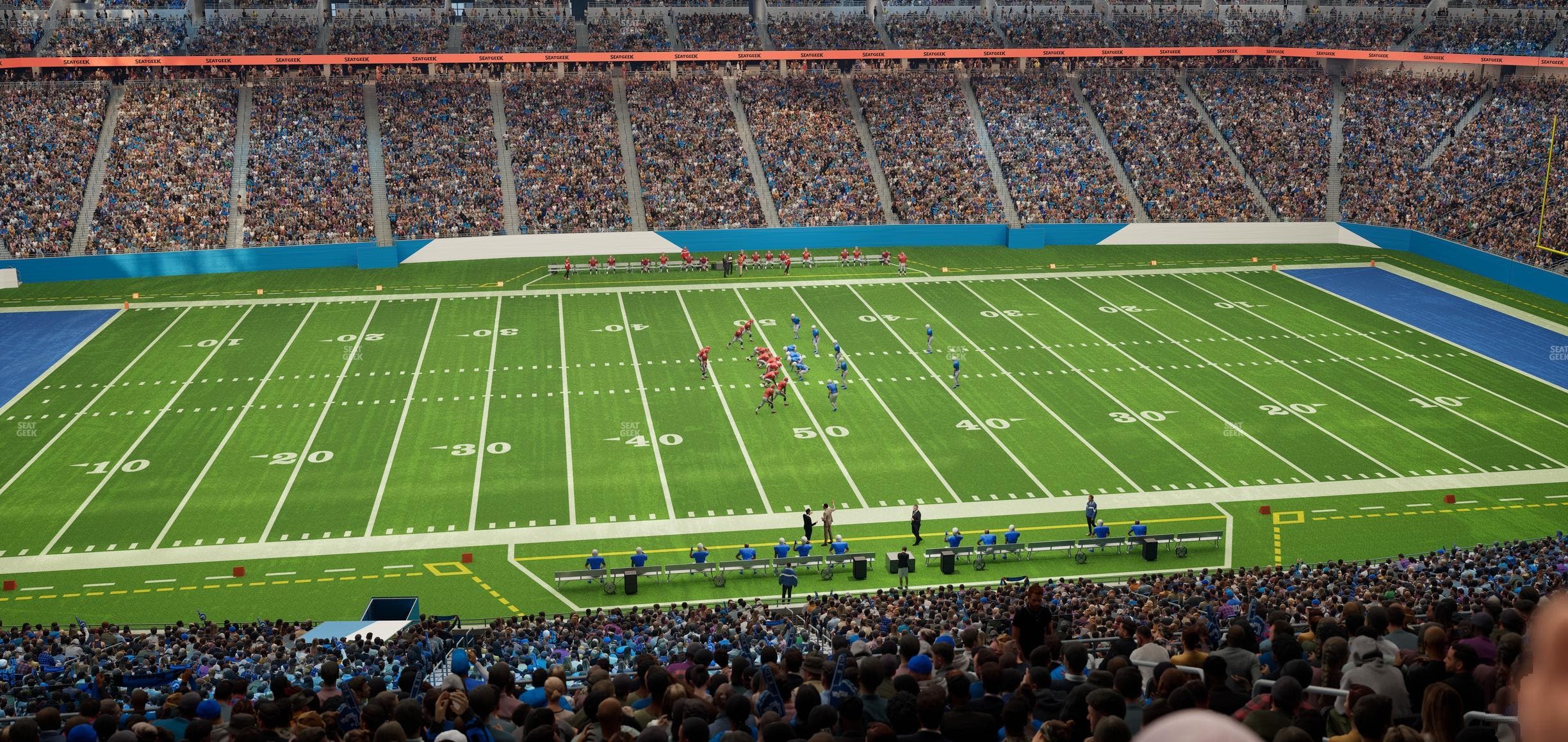 Ford Field - Section Club 2 Seat View
