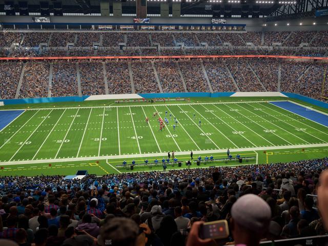 Ford Field - Section Club 2 Seat View