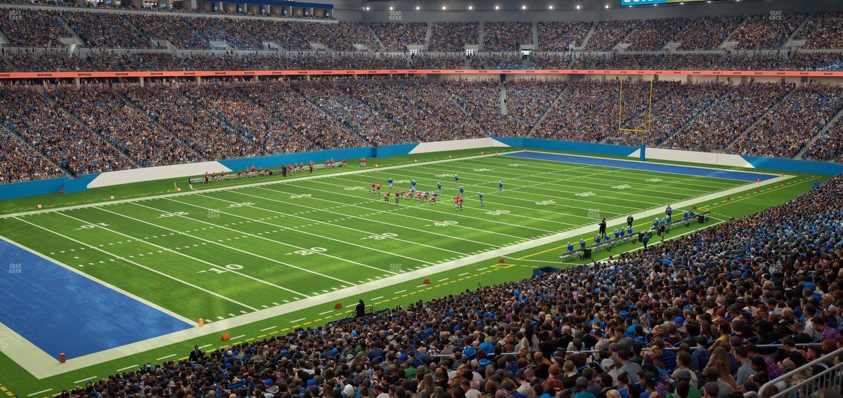 Ford Field - Section Club 200 Seat View