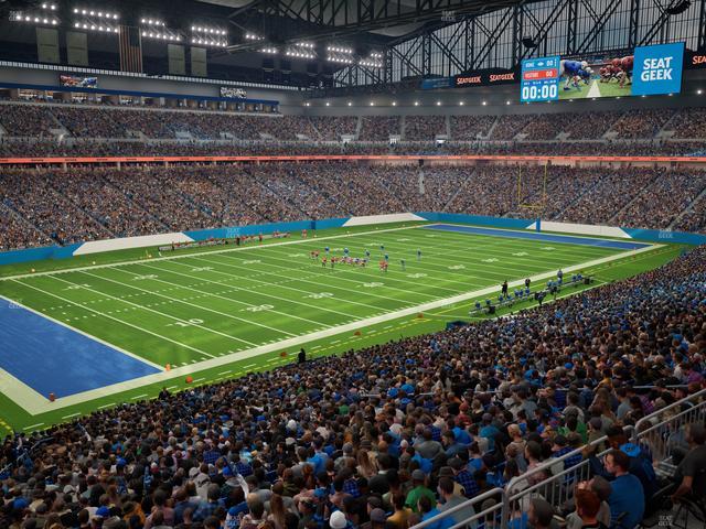 Ford Field - Section Club 200 Seat View