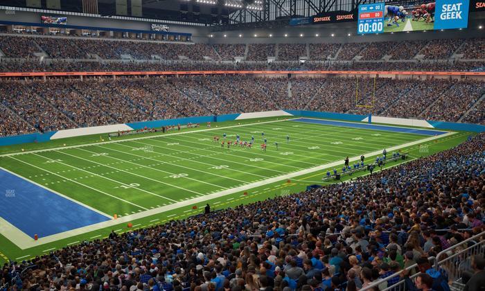 Ford Field - Section Club 200 Seat View