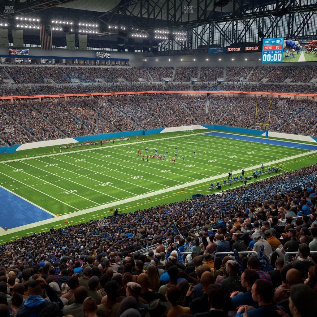 Ford Field - Section Club 200 Seat View