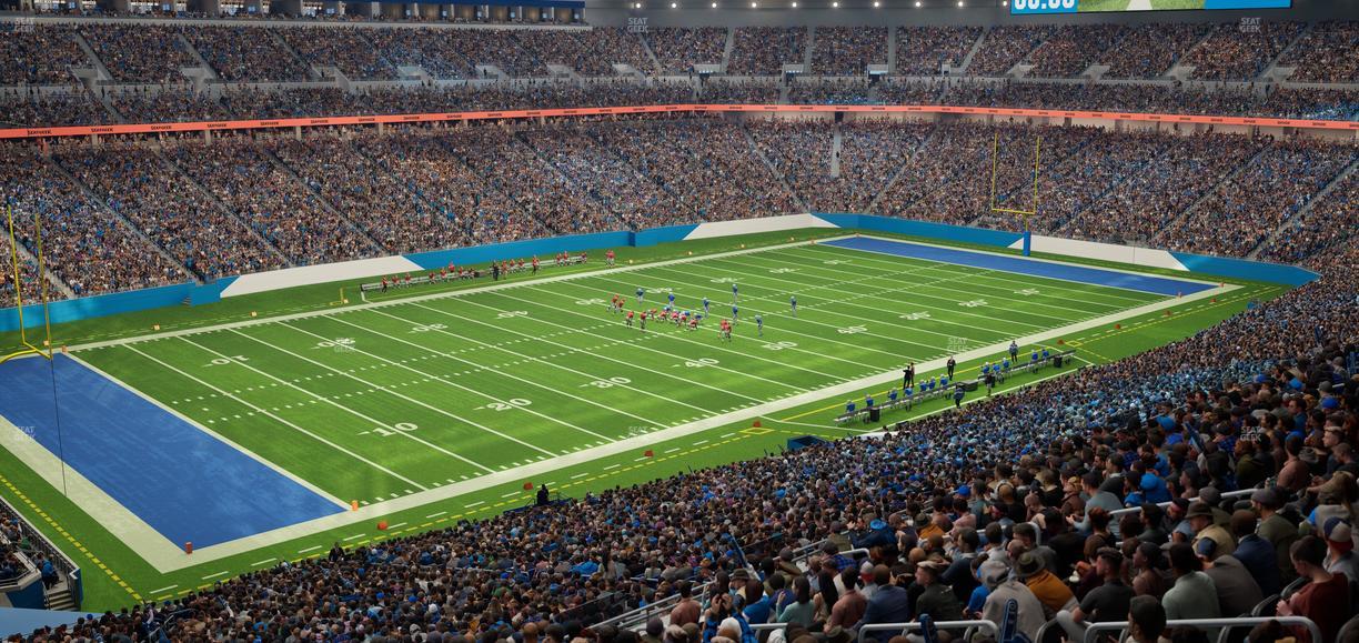 Ford Field - Section Club 200 Seat View