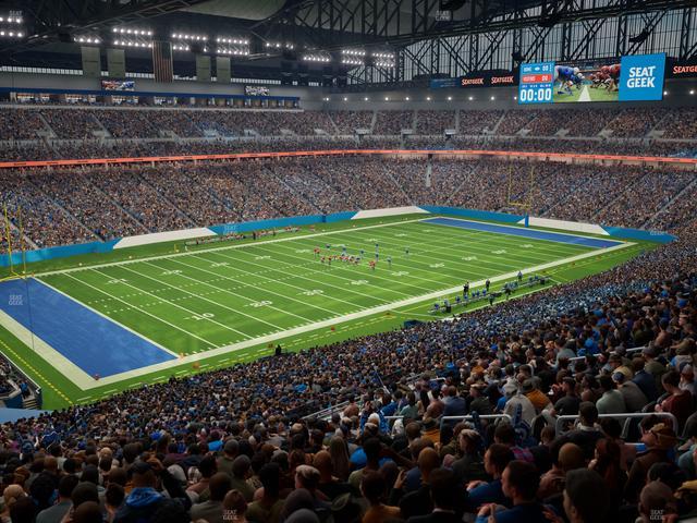 Ford Field - Section Club 200 Seat View