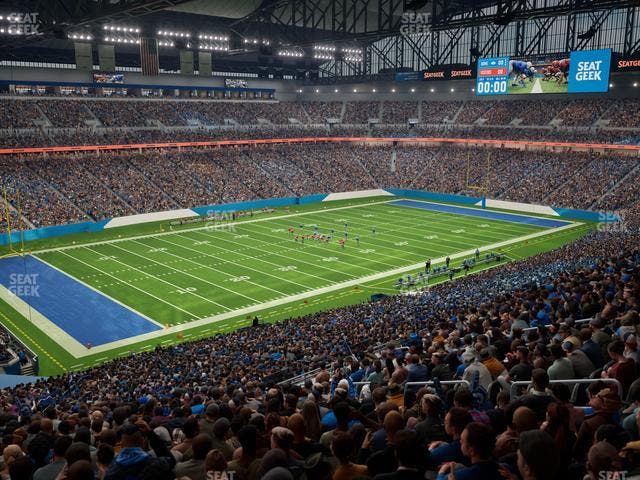 Ford Field - Section Club 200 Seat View