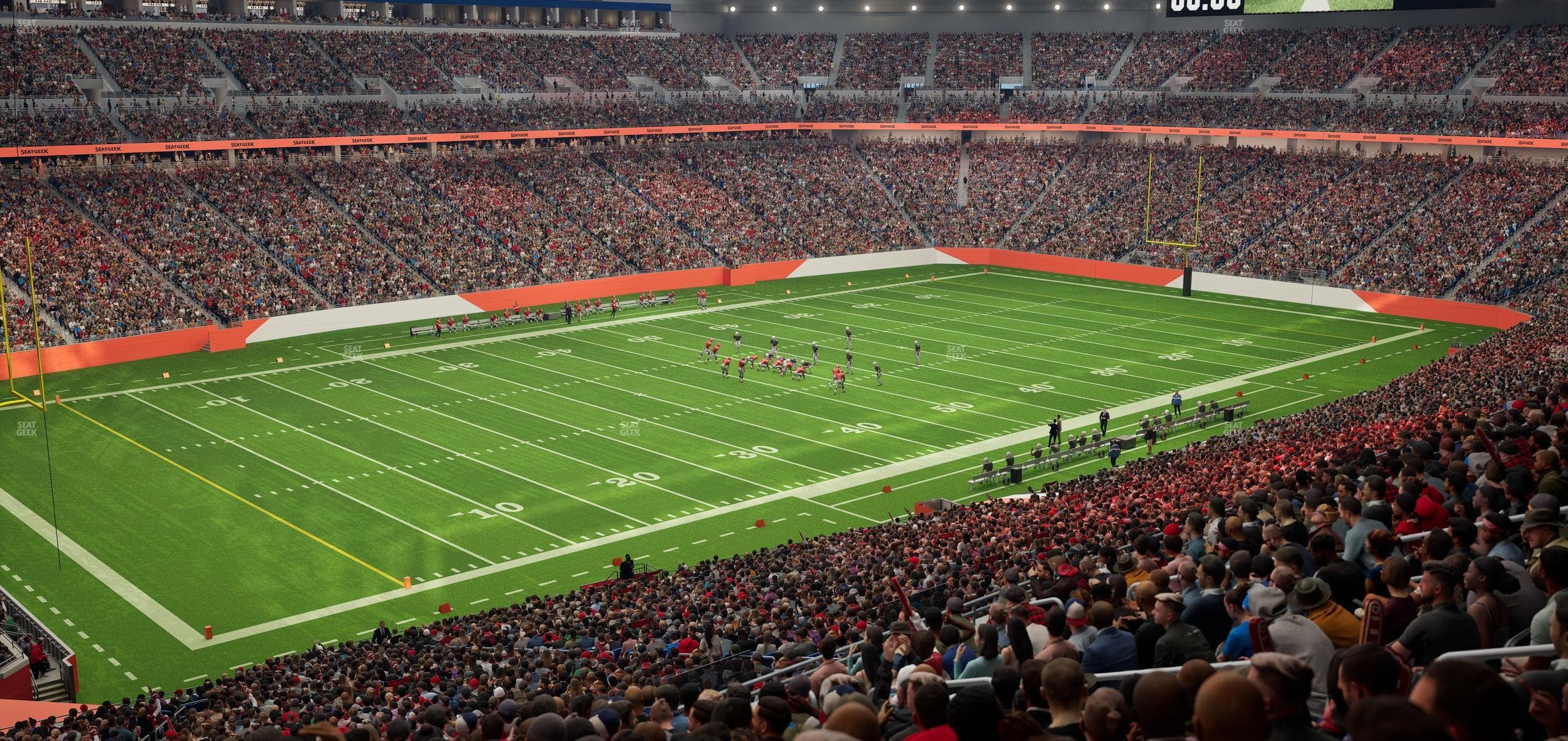 Ford Field - Section Club 200 Seat View