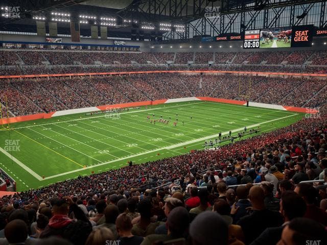 Ford Field - Section Club 200 Seat View