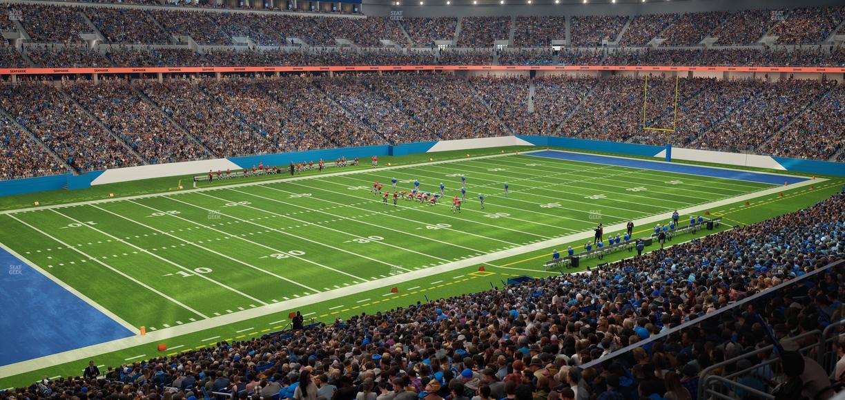 Ford Field - Section Club 201 Seat View