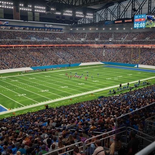 Ford Field - Section Club 201 Seat View