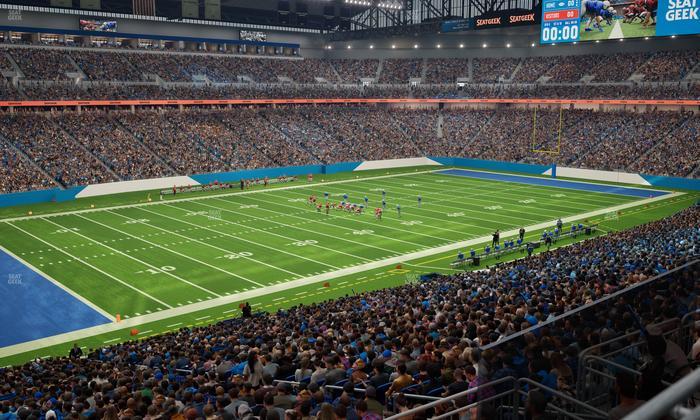 Ford Field - Section Club 201 Seat View