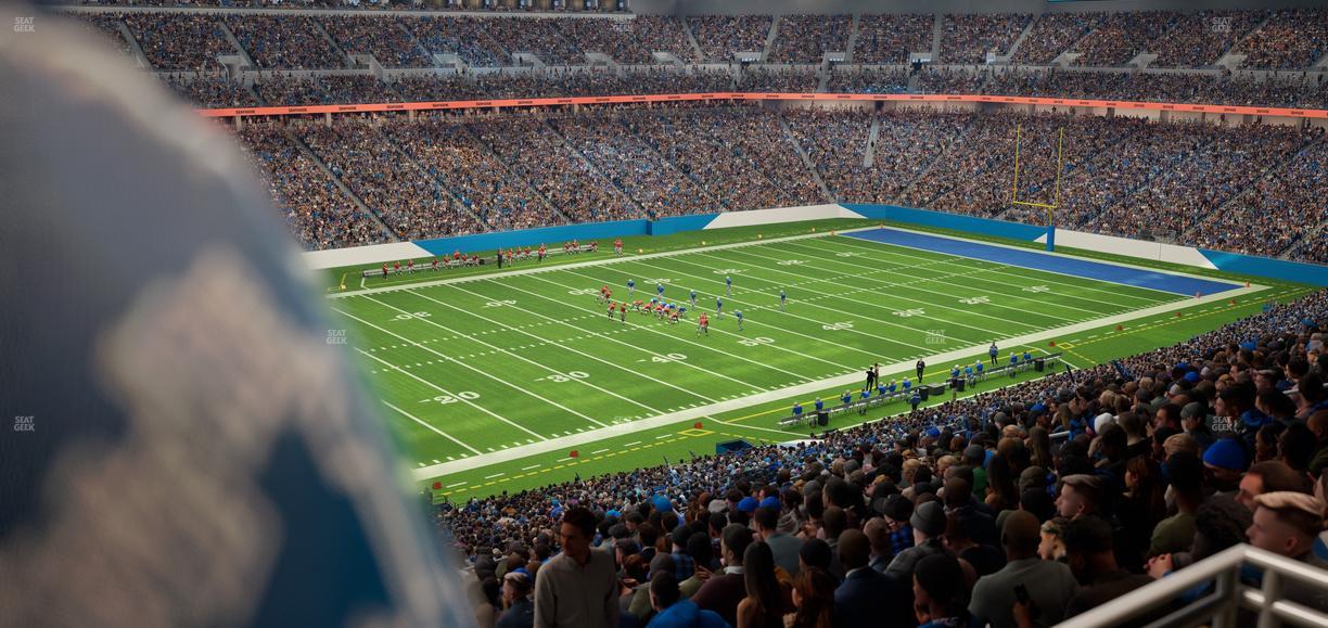 Ford Field - Section Club 201 Seat View