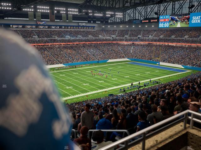Ford Field - Section Club 201 Seat View