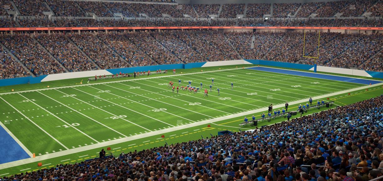 Ford Field - Section Club 202 Seat View