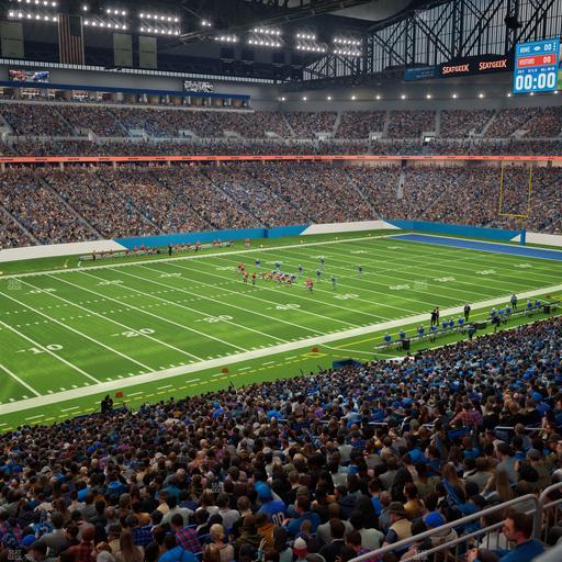 Ford Field - Section Club 202 Seat View