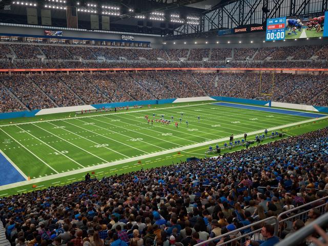 Ford Field - Section Club 202 Seat View