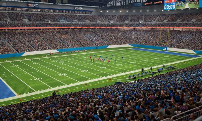 Ford Field - Section Club 202 Seat View